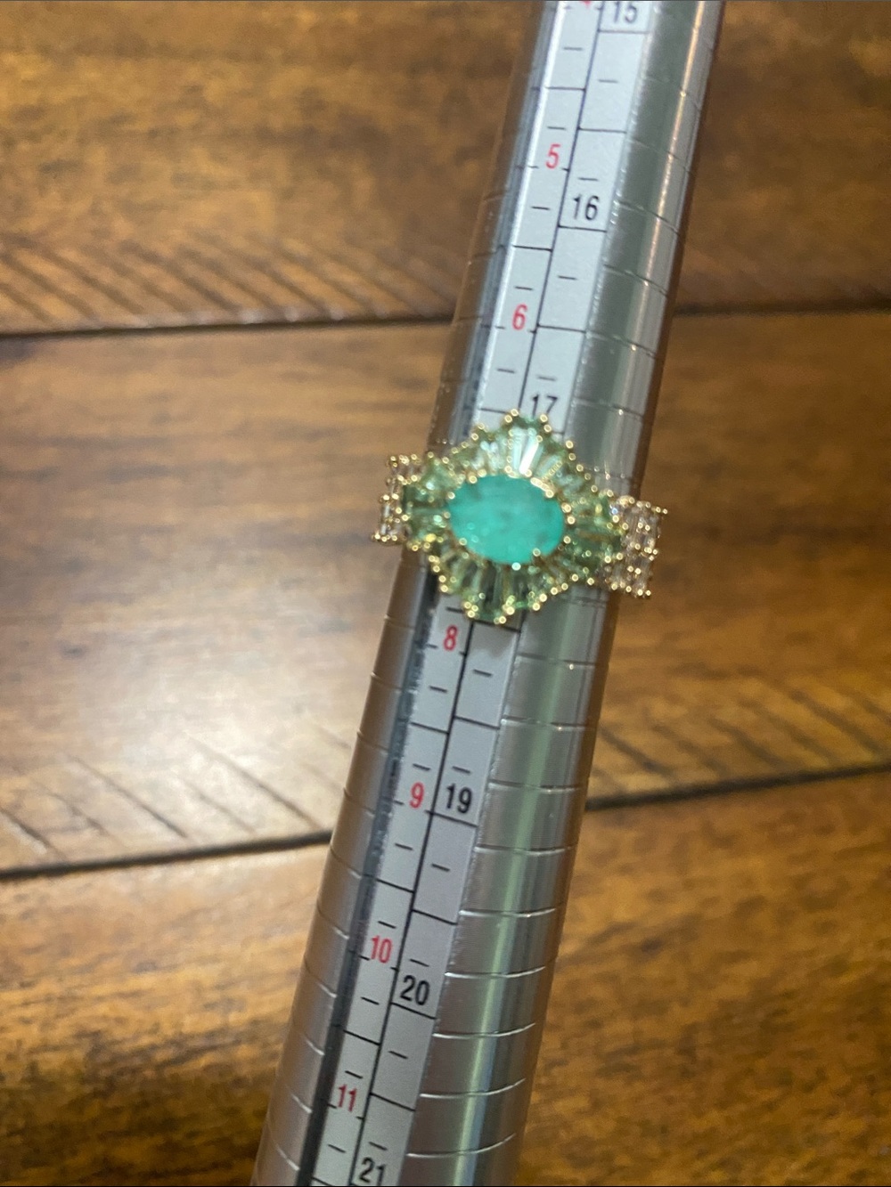 Bomb Party OG Originals Ring - Aqua Quartz - Gold Plating - 7